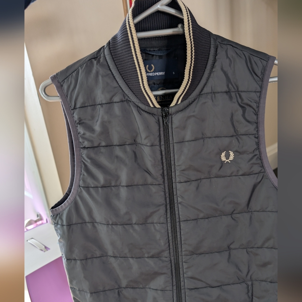 Fred Perry - Navy Quilted Men's Vest